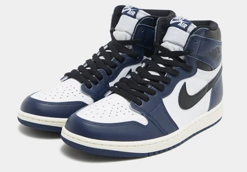 Jordan 1 High OG Midnight Navy Paar Außenseite