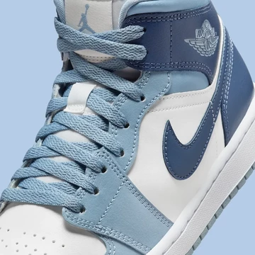 Details des Jordan 1 Mid Diffused Blue
