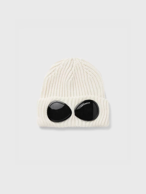 Extra Fine Merino Wool Goggle Beanie White Image