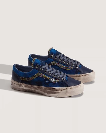 Vans Premium Old Skool 36 Souvenir Navy schräg