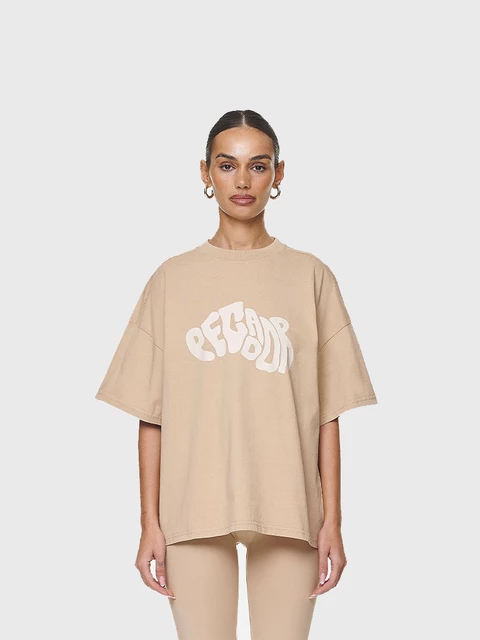 Paluma Heavy Oversized Tee Washed Safari Sand Image