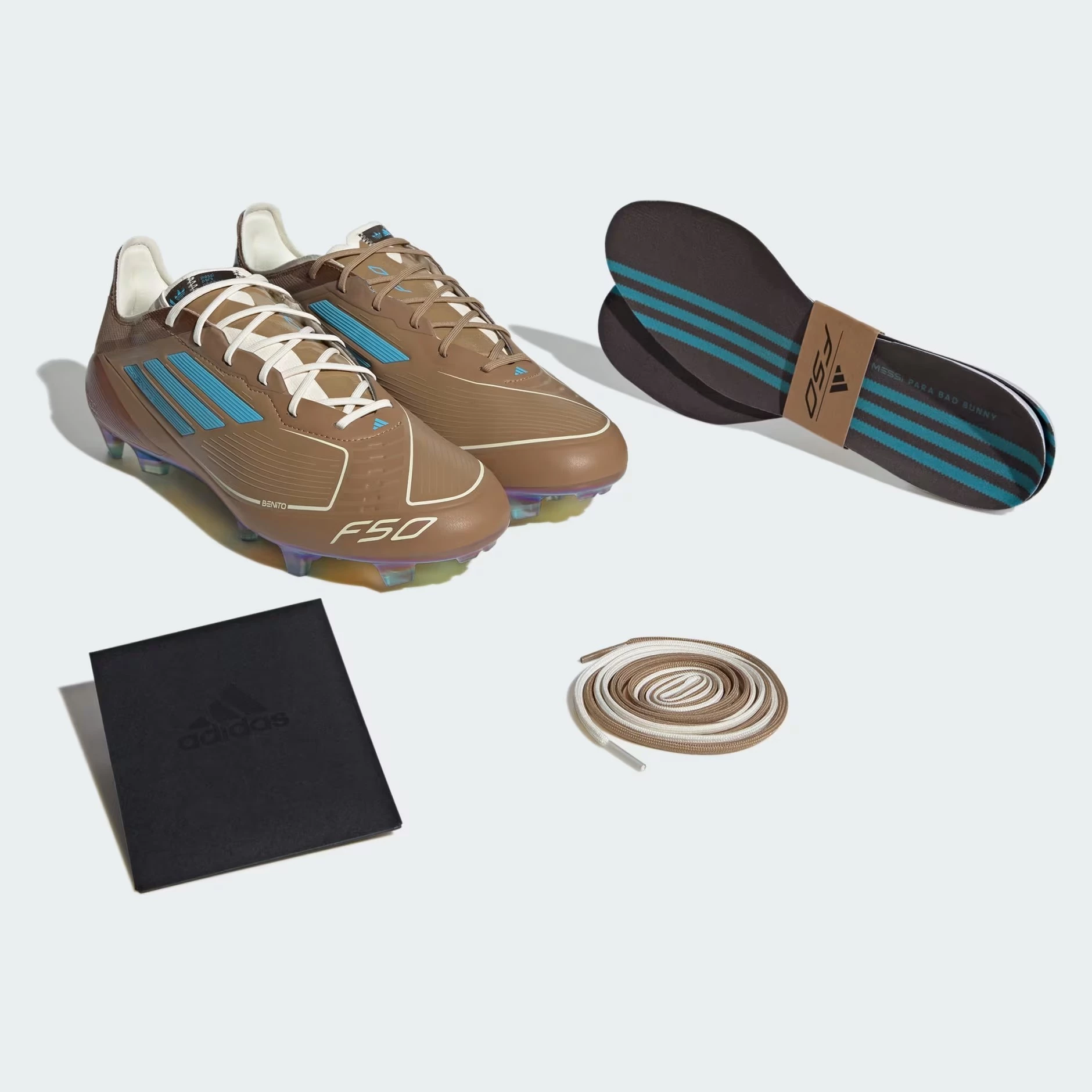 Bad Bunny x Lionel Messi x adidas F50 Bright Cyan IH7336 | Dead Stock