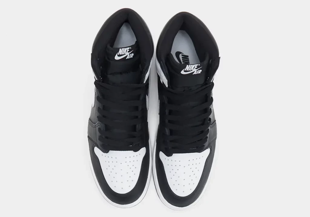 Black and white jordan 1's on sale