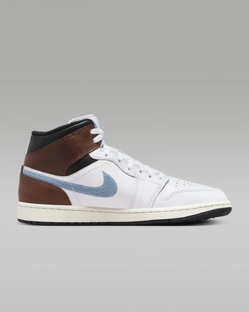 Der Jordan 1 Mid Blue Grey von innen