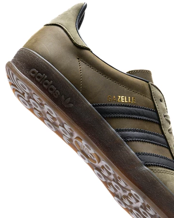 adidas Gazelle Indoor Focus Olive Upper Details