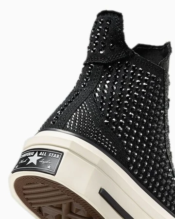 Swarovski Converse Chuck 70 De Luxe Squared Black Crystal - Ferse
