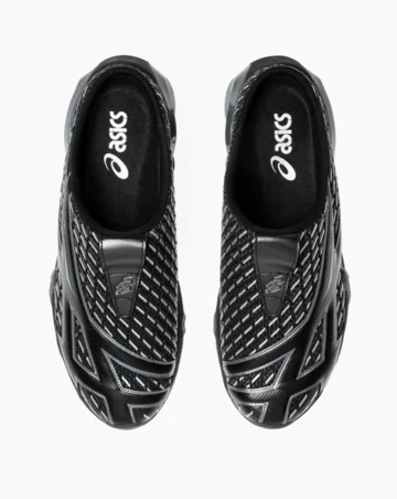 Kiko Kostadinov x ASICS Novalis Gel-Styrax Mule Black von oben