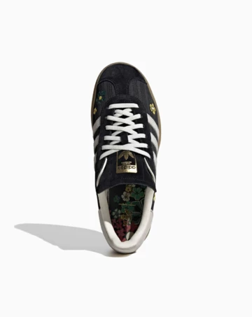 Liberty London x adidas Originals Gazelle Bold Black von oben