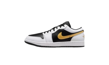 Jordan 1 Low Gold Swoosh