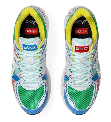 Der Multi Colorway aus dem KENZO ASICS GEL-Kayano 20 Pack von oben