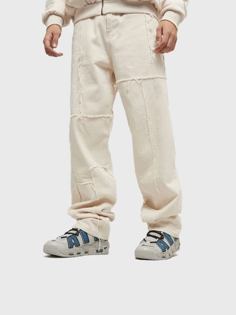 Five Pocket Patchwork Baggy Pants Image