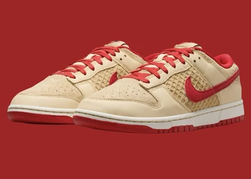 Nike Dunk Low Strawberry Waffle schräg frontal