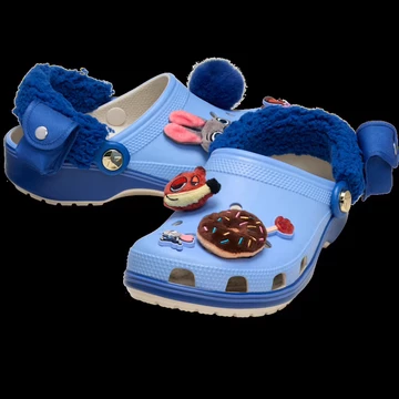 Disney Zootopia 2 Crocs Classic Clog Blue schräg