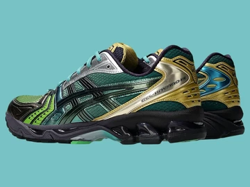 P. Andrade x Asics Gel-Kayano 14 schräg von hinten