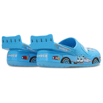 Cars x Crocs Crocband Clog Lightning McQueen Dinoco schräg