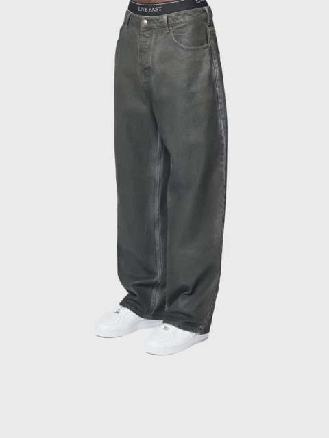 Coated Baggy Denim  Image