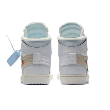 OFF-WHITE x Air Jordan 1 High OG Alaska Paar Fersen