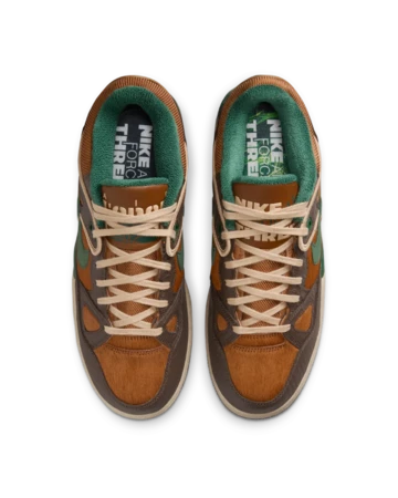 NIGO x Nike Air Force 3 Low Baroque Brown von oben