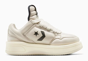 Rick Owens x Converse Turbowpn Low DRKSHDW Cream Außenseite