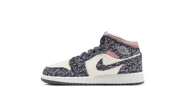 Jordan 1 Mid GS Floral Canvas