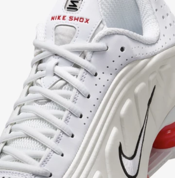 Nike Shox R4 White Picante Red Detailbild