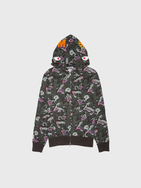 Japanese Tattoo Camo Shark Fz Hoodie  Image