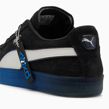 Playstation Puma Suede Pack Black Detail seitlich von Hinten