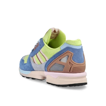 adidas ZX 8000 Made in Germany Lemon Blue schräg
