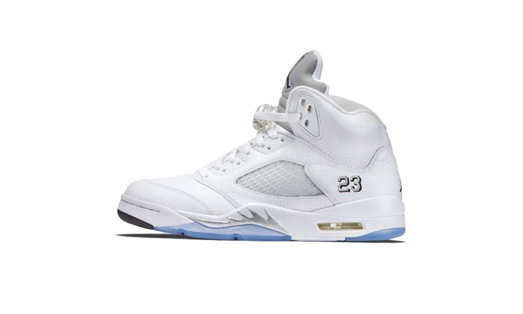 Air Jordan 5 White Metallic