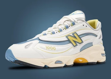 New Balance 1000 Sea Salt Heron Blue schräg frontal