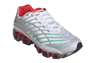 Coca-Cola x adidas Megaride F50 Silver schräg