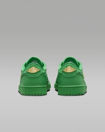 Jordan 1 Low Method of Make Lucky Green von hinten
