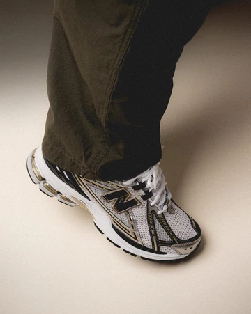 New Balance 1906R Metallic Gold - On Feet (2)