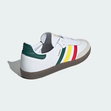 Der adidas Samba Rasta Core White von hinten