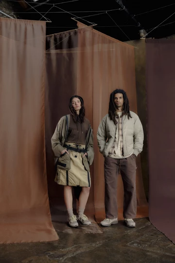 Size? x New Balance 2002R Refined Future Khaki Mood couple