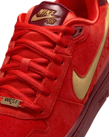 Paul Rodriguez × Nike SB P-Rod 1 Habanero Red Upper Details