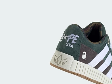Der adidas N Bape Pack in der Farbe Shadow Green von hinten