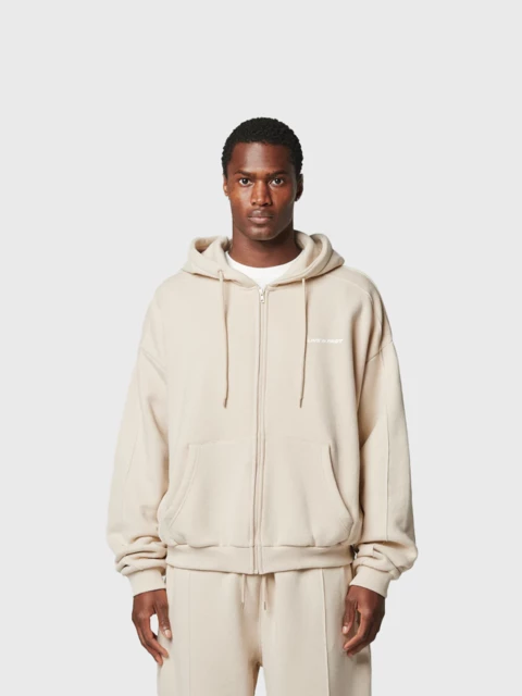 Pleated Hooded Zip  Image