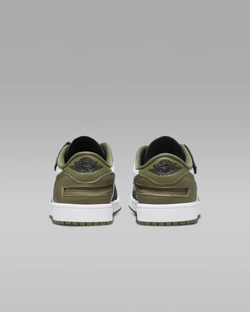 Jordan 1 Low EasyOn Medium Olive Paar Fersen