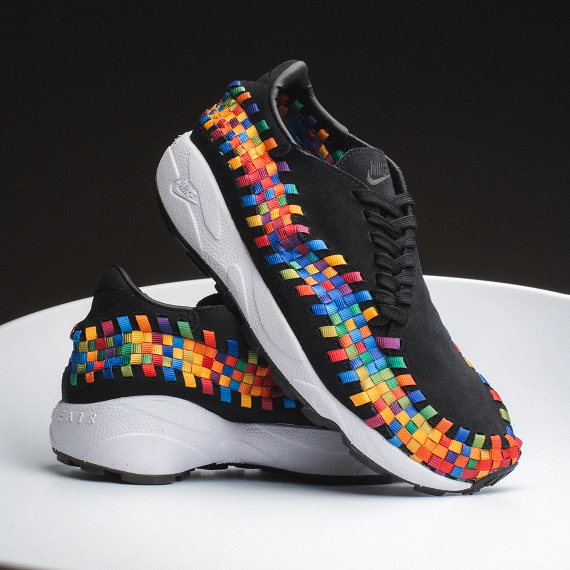 Nike Air Footscape Woven Black Rainbow Dead Stock