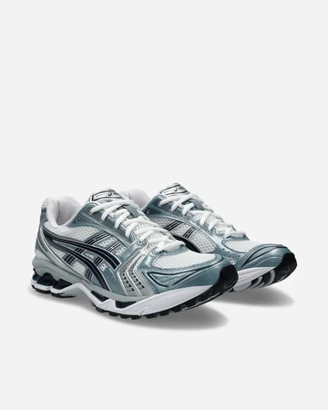 ASICS Gel-Kayano 14 Fjord Grey Paar seitlich