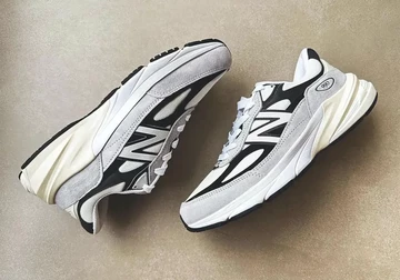 New Balance 990v6 Grey Black Von Oben seitlich