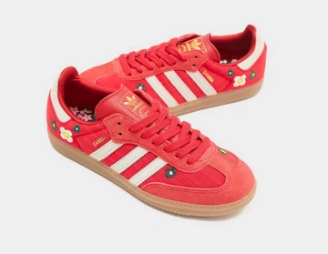 Liberty London x adidas Originals Samba OG Red von oben