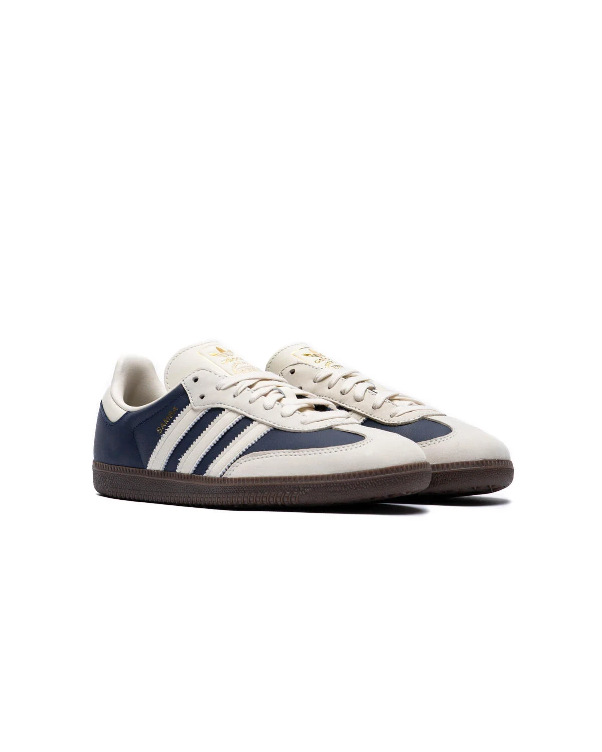 Adidas samba blue stripes best sale