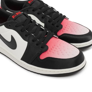 PSG x Air Jordan 1 Low Pink Oxford Zehen Details