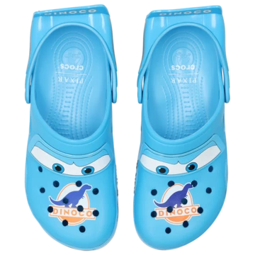 Cars x Crocs Crocband Clog Lightning McQueen Dinoco von oben