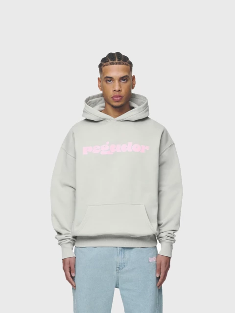 Cosmo Oversized Hoodie Washed Pearl Grey Image