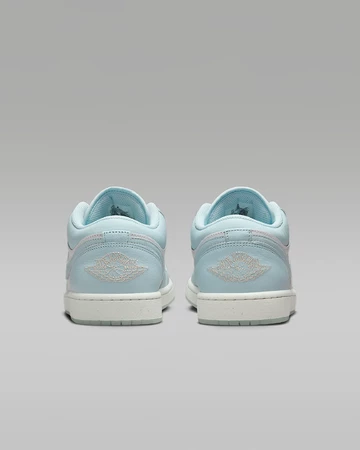Jordan 1 Low Glacier Blue Summit White Paar Fersen