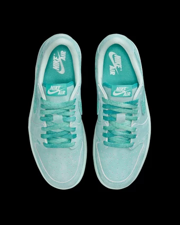 Jordan 1 Low Washed Teal Paar von oben