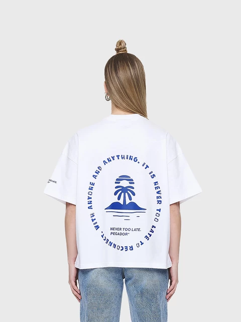 Palmyra Heavy Oversized Tee White  Image